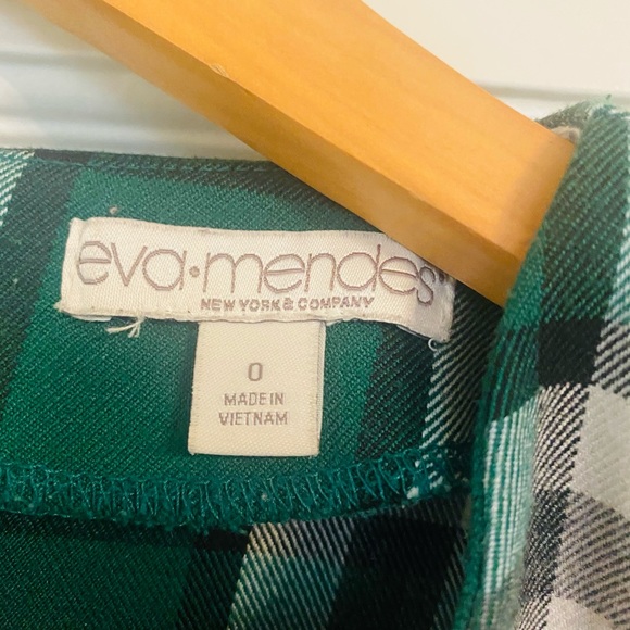 Eva Mendes GORGEOUS! Vintage Inspired Green Plaid Top - Size - Picture 4 of 9